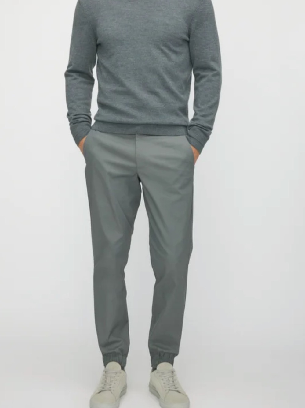 Kit and Ace Commute Jogger slim fit shade blue gray size 38 New!